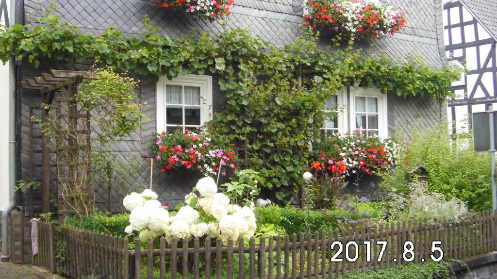 Wundervoller Blumenschmuck im Örtchen