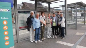 Erwartungsvoll am Bahnhof Wallau, denn gleich gings los